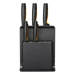 Functional Form plastic knife block with 5 knives, 6 pieces