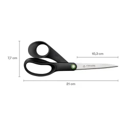 Functional Form universal scissors 21 cm, Black