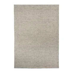 Furrow wool rug natural white/grey, 200x300 cm