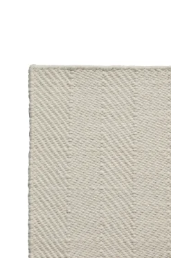 Furrow wool rug natural white, 200x300 cm