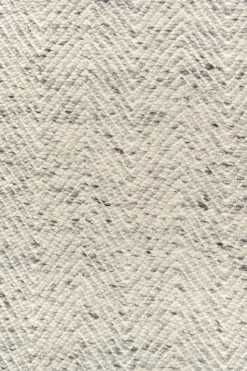 Furrow wool rug natural white/grey, 80x240 cm
