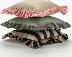 Garden Glory Outdoor cushion with frill 45x45 cm, Beige-pink