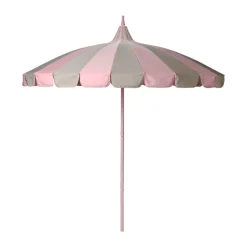 Garden Glory parasol, Pink-beige stripe