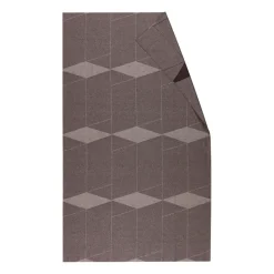 Geometric tablecloth 147x250 cm, Brown-white