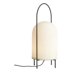 Ghost floor lamp, Black-white opal glass