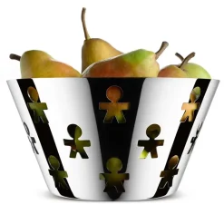 Girotondo fruit bowl high, stainless steel