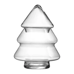 Glass tree glassjar with lid, 20 cm