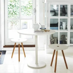 Go coffee table Ø80 cm, White-white