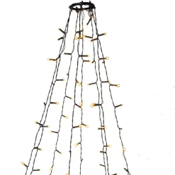 Golden string lights warm white, Green