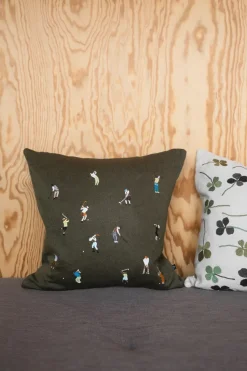 Golfers pillowcase 48x48 cm, Green