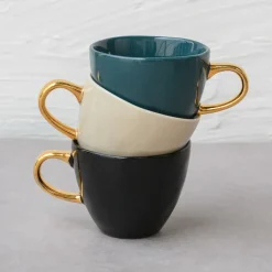 Good Morning Coffee cup mini 17.5 cl, blue green