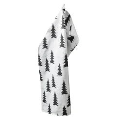 Gran kitchen towel, white-black