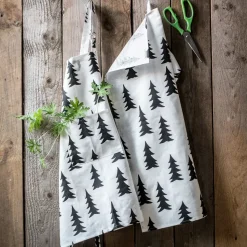 Gran kitchen towel, white-black