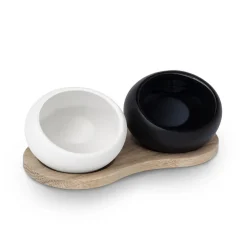 Grand Cru salt- och pepper cellar, black-white