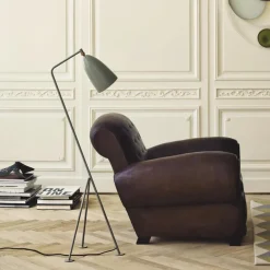 Grashopper floor lamp, Blue-grey