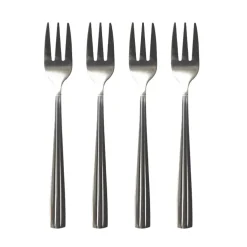 Groovy cake fork 4-pack, stainless steel