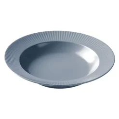 Groovy deep plate Ø 23 cm, Grey