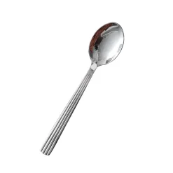 Groovy dessert spoon, Mirror polish