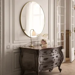 Gubi mirror, Polished brass
