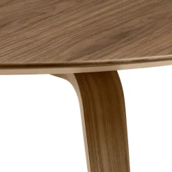 Gubi round dining table, American walnut