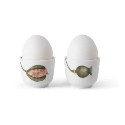 Hammershøi Poppy egg cup 2-pack, White-decor