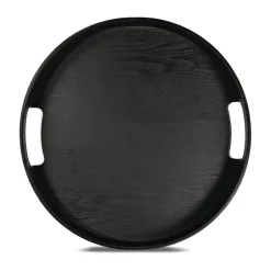 Hanna round tray Ø35 cm, Black