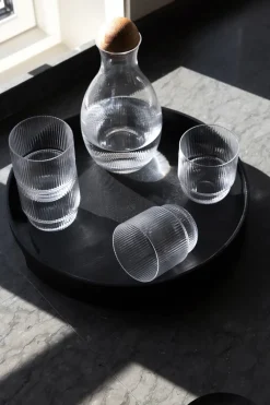 Hanna round tray Ø35 cm, Black