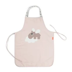 Happy Clouds apron for children, Powder