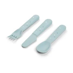 Happy Dots foodie cutlery set 3 pieces, Blue