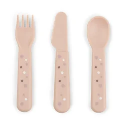 Happy Dots foodie cutlery set 3 pieces, Powder