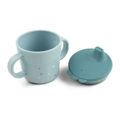 Happy Dots foodie sippy cup 21.5 cl, Blue