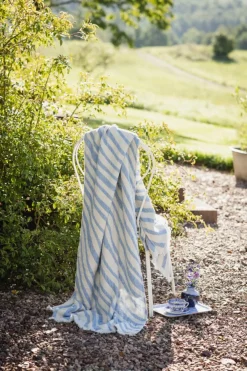 Havet blanket 120x170 cm, Blue-offwhite