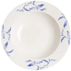Havspil deep plate 23 cm 4-pack, blue-white