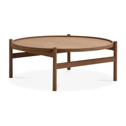 HB coffee table Ø100 cm, Smoke oiled oak