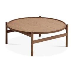 HB coffee table Ø100 cm, Smoke oiled oak