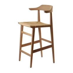 Hedda bar stool, Oak natural monocoating-paper cord natural