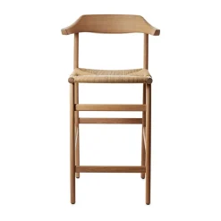 Hedda bar stool, Oak natural monocoating-paper cord natural