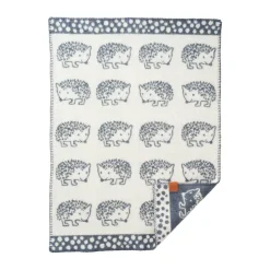 Hedgehog baby blanket 65x90 cm, Blue