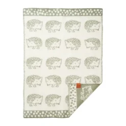 Hedgehog baby blanket 65x90 cm, Green