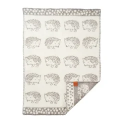 Hedgehog baby blanket 65x90 cm, Grey