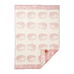 Hedgehog baby blanket 65x90 cm, Pink