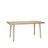 Herringbone dining table 160x80 cm, Nature