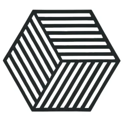 Hexagon trivet, black