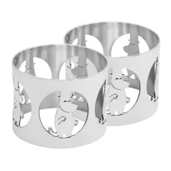 Hilke X Moomin napkin rings Moominpappa 2-pack, Brass