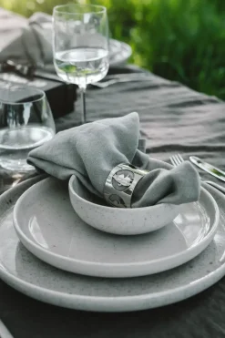 Hilke X Moomin Napkin Rings Moomintroll 2-pack, Nickel-plated brass
