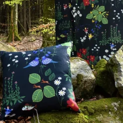 Himlajorden fabric, black