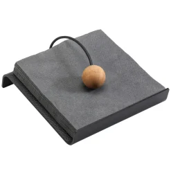 Hippo String napkin holder, Black-anthracite