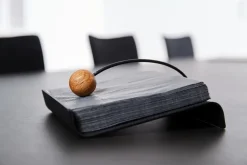 Hippo String napkin holder, Black-anthracite