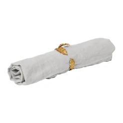 Holly leaf napkin ring Ø5.3 cm 4-pack, Brass
