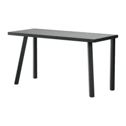 Homework desk 140x60 cm, Black stained ash